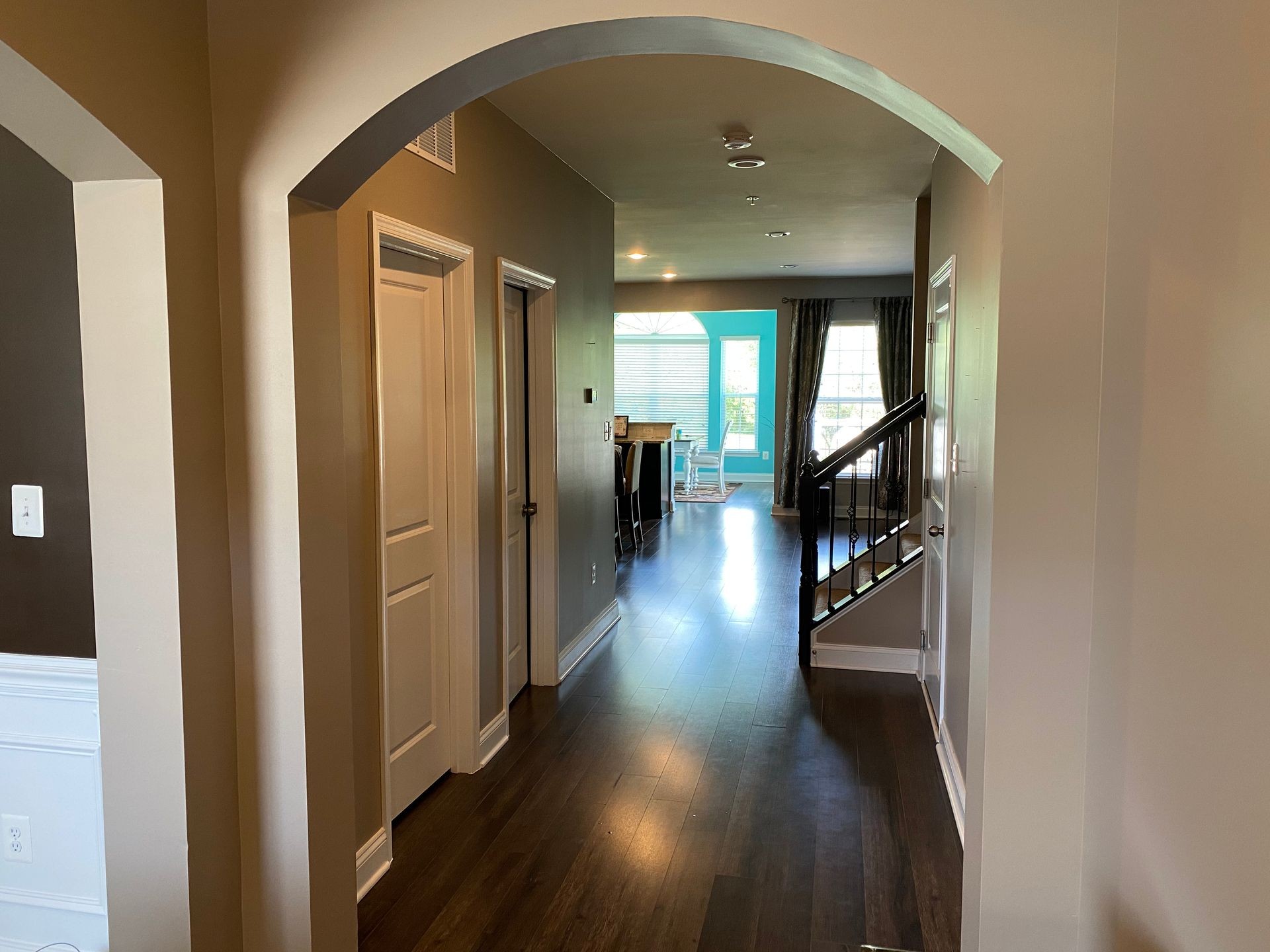 Foyer walls painted using Sherwin Williams paint in Fallston 