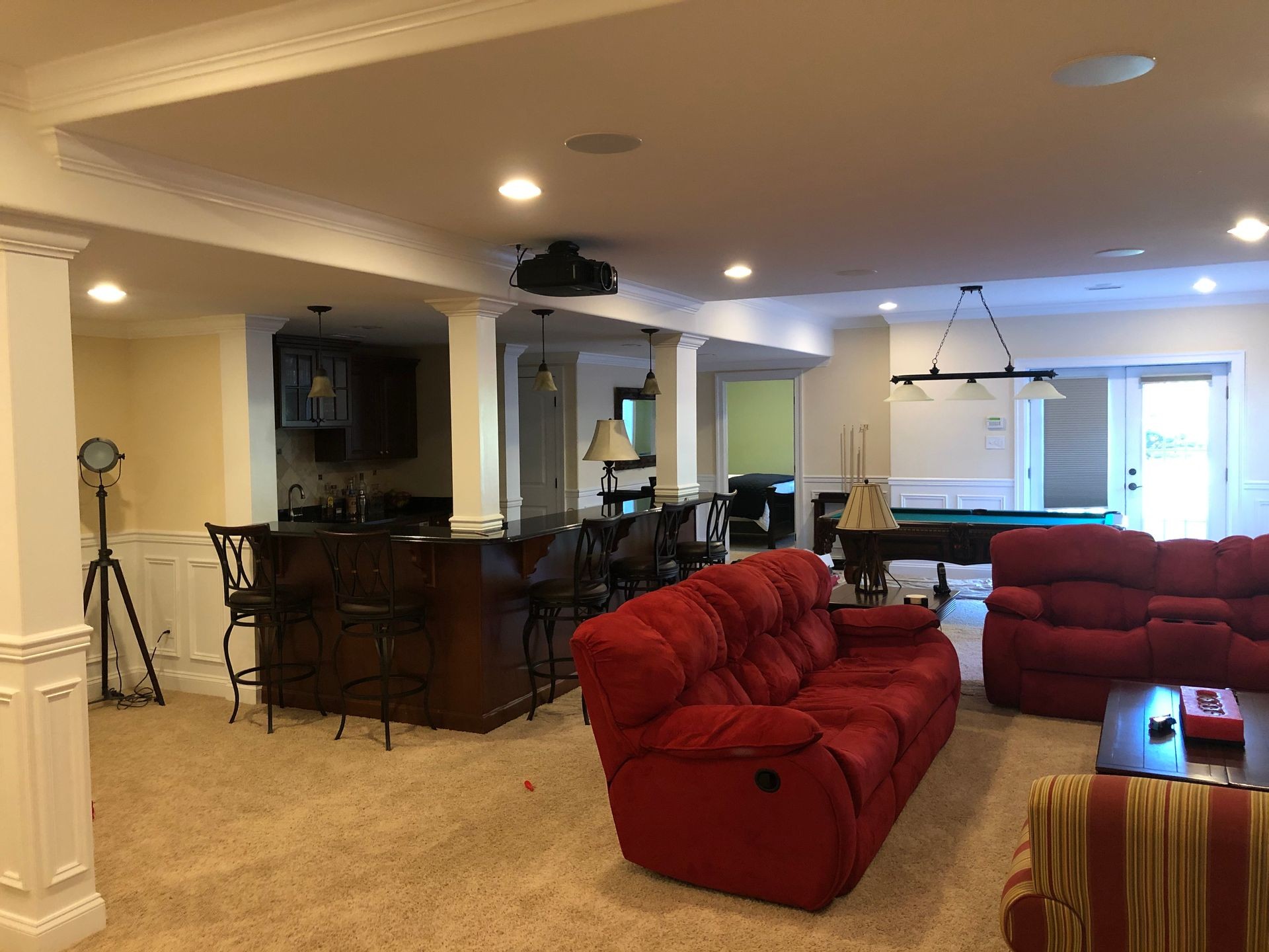 Basement painted in Fallston, Md. 